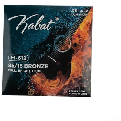 Corde per chitarra acustica 09-45 10-50 11-52 12-54 13-56 corde di ricambio in bronzo fosforoso, 1 set di 6 pezzi (09-45)