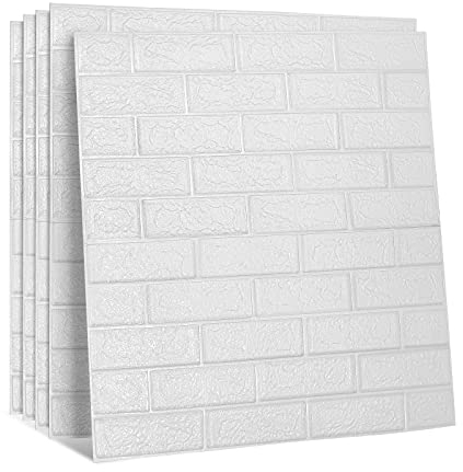 Fiqops Lot de 20 panneaux muraux 3D, 77 x 70 cm, autocollants, aspect pierre, imperméables, pour chambre à coucher, salle de bain, salon