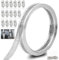 GIAK Schlauchschellen Edelstahl Schlauchschelle Set Schnecken Klemme Einstellbar DIY - 5 m Band 15 Verbindungselemente Für Haus Gas Rohr, Wasser Rohr, Tank, Automobil-Tubing (5M)