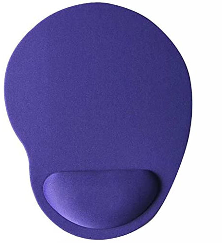 Degtnb Tappetino per mouse universale con cuscinetto per polso multicolore e resistente, viola