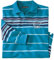 ATLAS FOR MEN Long Sleeve Polo Shirts Mens - 100% Cotton Striped Men's Long Sleeve Polo Shirt with Ribbed Stand-up Collar - Long Sleeved Polo Shirts for Men UK Sizes S-4XL