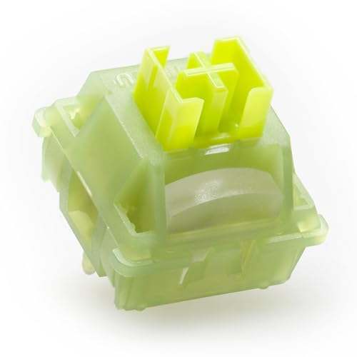 KPREPUBLIC Outemu Silent Peach V3 Switch Silent Lemon V3 Switch Linear Tactile Lime for Mechanical Keyboard POM PA66 Factory Lubed (OTM V3 Silent Lemon LightGuide Switch x110)