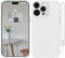 HGH für iPhone 15 Pro Max Hülle Silikon, Handyhülle für iPhone 15 Pro Max Dünne Rundumschutz mit Weichem Microfiber-Innenfutter Stoßfeste Schutzhülle für iPhone 15 Pro Max 6.7 Klassik Weiß