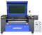 otmechl 80W CO2 Laser Graviermaschine Lasergravurmaschine,Laser Cutting Engraver Graveur,Autofokus,Zwei Gravurplattformen,Ruida controller Laser Engraving Maschine 28x20, mit Wasserkühlmaschine CW5200