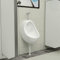 Willood Wandurinal mit Spülventil Keramik Weiß