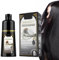 Haarfarben-Shampoo - 500ml Haarfarbe Shampoo Für Graues Haar | Black Hair Dye Shampoo | Kokosnuss-Ingwer, Schwarzes Haarfärbemittel | Haarfärbeshampoo Für Männer Und Frauen