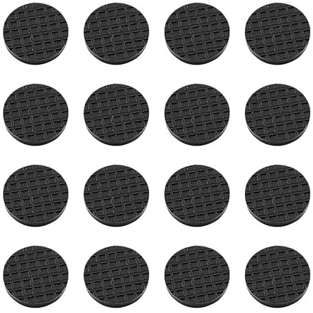 Qrity 16 Pezzi Cuscinetti per Mobili, Cuscinetti Antiscivolo Silicone, Protezioni per Pavimenti per Mobili, Rotondo, 20MM