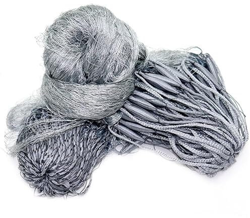 Fishing Gill Net Braided Wire 3 Layers 1.8*(30m Or 60m) Gillnet Fishing Net Multifilament Nylon Line Catch Fish Network Fishing Gill Net With(30m mesh 50x50mm)