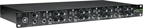 Mackie HM-400 4-Channel Headphone Amplifier With Stereo Input, 3 Headphone Outputs Per Channel (12 Total), Aux Input Per Channel and 2-Band EQ
