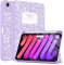 Soke Case for iPad mini 7(A17 Pro) 2024/iPad Mini 6 2021 8.3 inch with Pencil Holder-[Pencil Charging + Auto Wake/Sleep], Soft TPU Back Cover for iPad mini 7th/6th Generation(Book Lilac)