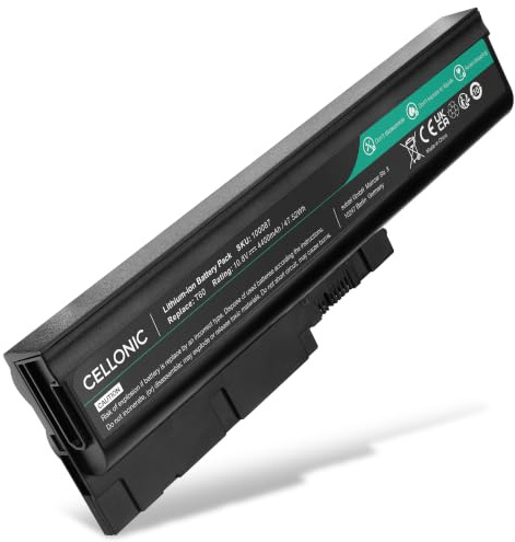 CELLONIC 1x Akku kompatibel mit Lenovo ThinkPad R500, R60, R60e | 1x, (4400mAh-10.8V-Lithium-Ionen), Notebook Akku, für Lenovo ThinkPad R60e, T60, T60p, 40Y6795, 40Y6797, 40Y6799, 42T4504