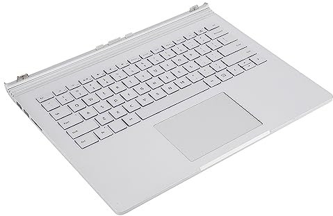 Qukaim Tastatur Multifunktionstastatur Ersatz für Surface Book 1 1704 1705, Silber Notebook Laptop Tastatur