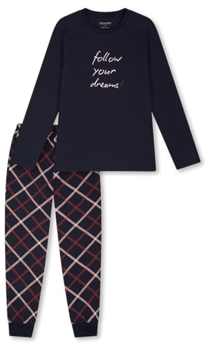 Schiesser Mädchen Schlafanzug Set Pyjama lang - 100% Organic Bio Baumwolle - Größe 140 bis 176