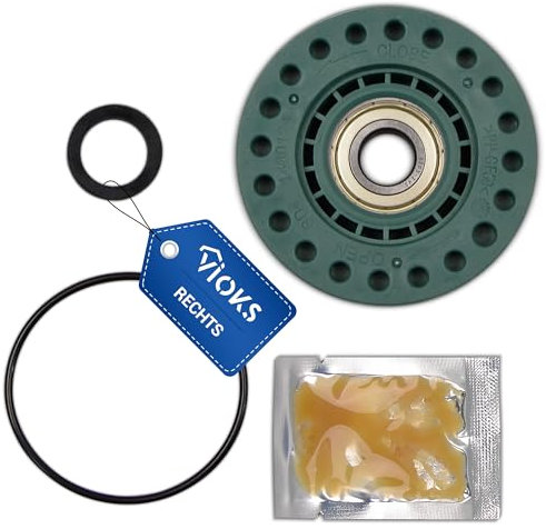 VIOKS Lagerung Rechts Ersatz für AEG Elеctrolux Zanussi 4071430971 4071374104 - Waschmaschine Lager Lagersatz inkl. Kugellager, Dichtung, O-Ring, Fett für Antriebsseite Waschmaschine Toplader