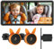 Babyvue Baby Car Camera for 2 Kids - Large 7.25 Inch Dual Channel HD Screen for Baby, 1080P Infrared Night Vision, Easy to Install and Secure Rear View