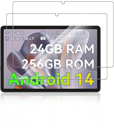 2 packs Screen Protector for BESTTAB 2025 Newwst Tablet 10 Inch A20 Android Tablets 10.1 inch Tablet,Full Tempered Glass Film,HD Clear, Anti-Shatter,Anti-Scratch,anti-glare,No Bubbles