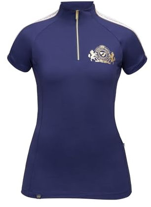 Shires Aubrion Team Short Sleeve Womens Base Layer - Midnight Medium