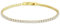 KRKC Damen Armband, 14K Gold Vergoldet 2mm Edelstahl Tennis Armband 5A Zirkonia, Nickel-frei Rostfrei Armkette Schmuck Geschenk für Frauen Geburtstag Muttertag Länge 17,8cm