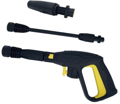 BTBHIHO Pressure Washer Spray Gun Set, Adjustable Jet Nozzle with Removable Lance, Wide Fan Angle Water Gun Compatible with Karcher K2–K7, Quick Connect High-Pressure Hose System