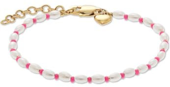 Guido Maria Kretschmer Jewelry GMK Collection Damen-Armband Edelstahl, Perle Muschelkern One Size, Gold, Rosa 32030091