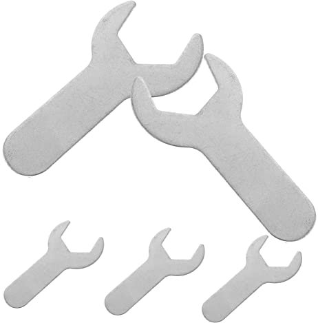 LIFKICH 5Pcs Stainless Steel Gas Bottle Wrench Multi Functional Spanners for Pressure Reducing Valves Home Gas Bottle Spanner Ergonomic Design High Torque