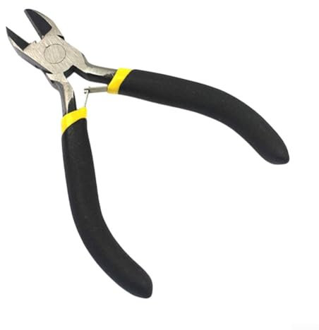 Praticità artigianale con pinze a becco piatto piegato, leggere ed ergonomiche, per la creazione di gioielli (C)