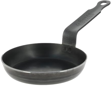 Heavy Duty Blue Steel Blinis Pan | Commercial-grade cookware provides rapid heat distribution and exceptional durability for busy professional kitchens.