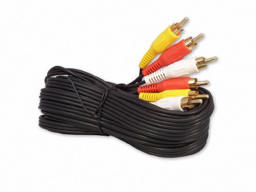Your Cable Store RCA Audio/Video Cable 3 Male To 3 Male 25 Ft