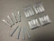 Reflex Sales and Marketing Ltd Mirror Glass Panel Wall Hanging Mounting Fixing Kit Hardware - Clear Plastic Clips, Hooks, Brackets