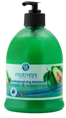Mutneys Avocado & Watercress Dog Shampoo | Suitable for All Breeds | 500ml