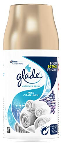 Glade (Brise) Automatic Spray Nachfüller, Raumduft, Pure Clean Linen, 2er Pack (2 x 269 ml)
