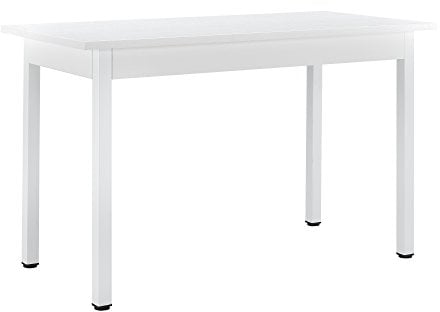 [en.casa] Moderner Esstisch Den HAAG Weiß 120x60x75 cm 4 Personen Tisch Esszimmertisch Küchentisch