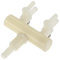 sourcingmap Plastic Aquarium 2 Outlet Ways Air Flow Control Distributor Lever Pump Valve White