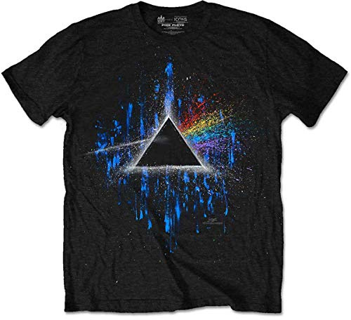 Rockoff Trade Men's Pink Floyd DSOTM T-Shirt, Black, X-Large