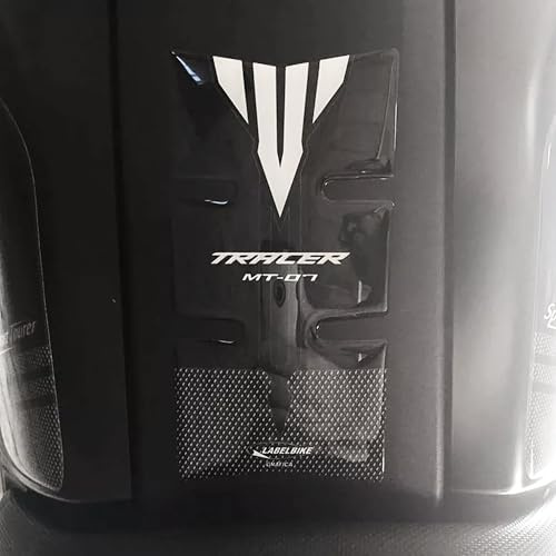 LABELBIKE - 3D Aufkleber Motorrad Tankpad Schutz und Dekoration aus Harz kompatibel mit Yamaha Tracer MT-07 2016-2019
