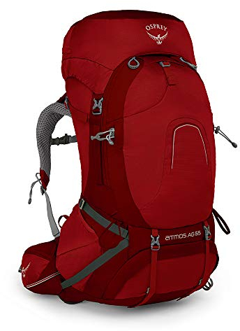 Osprey Atmos AG 65 Trekkingrucksack für Männer - Rigby Red (MD)