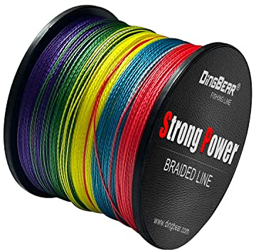 Dingbear 437Yd/400m 65LB/0.37mm Arcobaleno Multicolore Super Forte Tiro Generico Intrecciato Linea Di Pesca Linea Di Cavi Intrecciati Cavo Di Rete Intrecciata