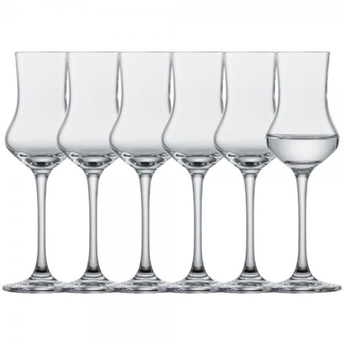 Schott Zwiesel - Grappagläser/Digestif Set - Kristallglas - Volumen: 95 ml - 6er-Set - Spülmaschinenfest, Kratzfest und besonders bruchfestes Glas