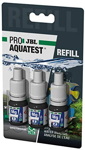 JBL Wassertest-Nachfüller, Für Meerwasser-Aquarien, ProAquaTest Mg Magnesium Refill, 3 Stück