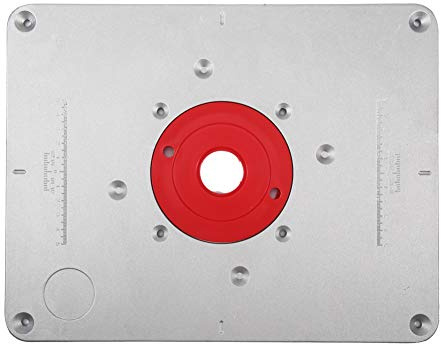 Aluminium Router Tisch Einsatzplatte Multifunktionale Rounter Tisch Einsatzplatte Holz Router Trimmer zum Gravieren von Maschinenzubehör