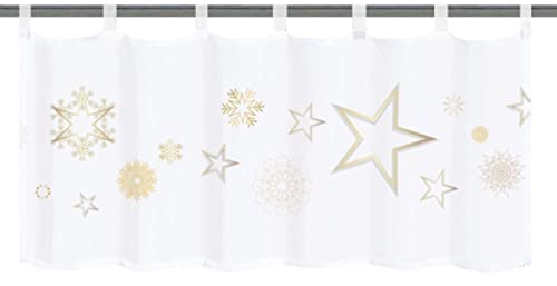 Home fashion 052743 45 x 120 cm STARIO, Polyester, Gold