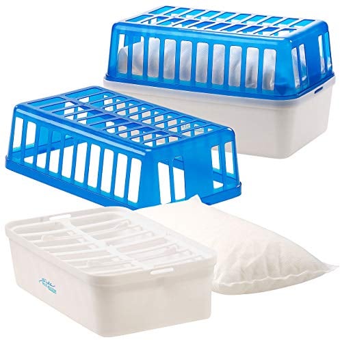 Sichler Haushaltsgeräte Entfeuchter: 2er-Set Raumentfeuchter mit 1,2 kg Granulat, bis 2,5 l, bis 50 m² (Luftentfeuchter mit Granulat, wiederverwendbare Luftentfeuchter, Entfeuchtung)