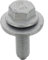 Restagraf - Sechskantschrauben mit speziellem Sockel für Karosserie – Durchmesser M6-1,00 x 20 mm – Ref. 11226 – kompatibel mit Dacia, Nissan, Renault – 25 Stück, grau