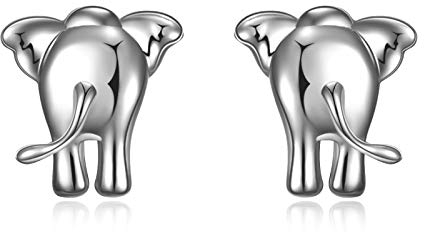 YFN Elefanten Ohrringe Sterling Silber Stud Mode Schmuck Geschenke für Frauen Mädchen