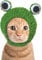 Cnorialy Haustierkostüm, Hüte, Katze, Hund, niedlicher Frosch, Stirnband, Mütze, Häkelmütze, großes Auge, Frosch, Weihnachten, Party, Cosplay, für Kätzchen, Welpen, Haustier, Geburtstagsmütze (klein)