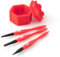 Sili Glue Pod and 3 Sili Micro Glue Brushes with Multi Purpose Sealable Lid/Glue Brush Holder • Fine Tip • Chiseled Tip and Flat Tapered Tip Dual Profile Glue Brushes