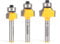 Yonico Roundover Router Bits Edge Forming 3 Bit Set 1/4-Inch Shank 13330q