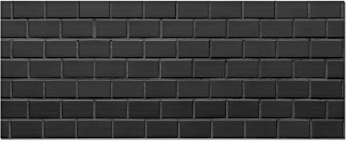 Panorama Vinilo Protector Pared Cocina Ladrillo Negro 40x200 cm - Revestimiento de Paredes - Cenefas Adhesivas