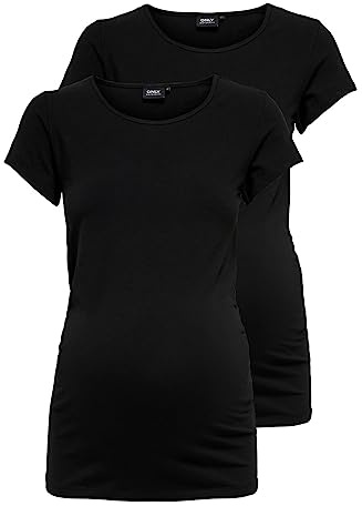ONLY Damen Female T-Shirt Olmlovely 2er-Pack T-Shirt Female T-Shirt OLMLOVELY 2er-Pack T-Shirt (2er Pack)