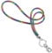 Soleebee Kartenhalter Trageband, Bling Strass Schlüsselband Lanyard mit Schlüsselring Kristall Halsband Damenkette Halskette Kit für Schlüsselanhänger ID-Kartenhalter (Regenbogen)